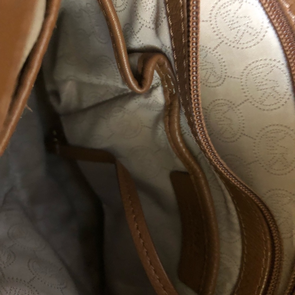 Michael Kors Brown Purse with Gold details - Picture 6 of 8